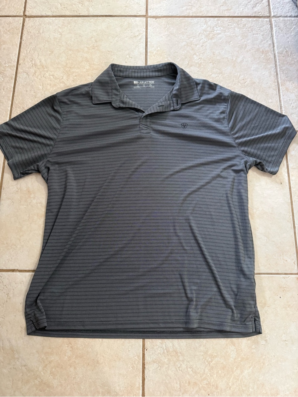 Ariat Tek 2xl Striped Performance Polo